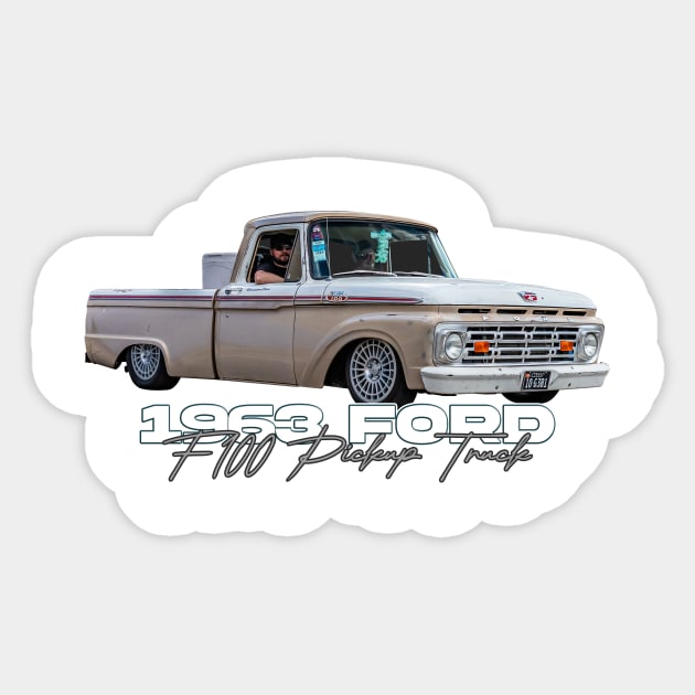 1963 Ford F100 Pickup Truck Sticker by Gestalt Imagery